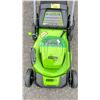 Image 2 : GREENWORKS PRO 21" ELECTRIC LAWNMOWER WITH BATTERY *WORKING CONDITION UNKNOWN/NO CHARGER*