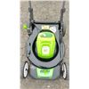 Image 2 : GREENWORKS PRO 21" ELECTRIC LAWNMOWER WITH BATTERY *WORKING CONDITION UNKNOWN/NO CHARGER/NO BAG*