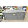 Image 1 : KETER BLACK 60 1/2"W X 28"D X 25 1/2"H LOCKABLE OUTDOOR PLASTIC STORAGE BIN *LID HAS