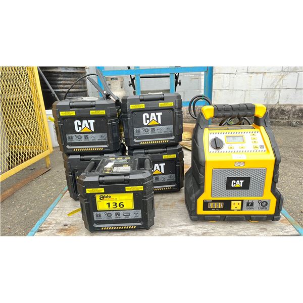 (5) CAT 1750 A LITHIUM POWER STATIONS & A CAT CJ1000DXT POWER STATION WITH JUMP STARTER