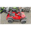 Image 1 : RED PLASTIC JEEP RUBICON CHILDRENS RIDE ON *WORKING CONDITION UNKNOWN/NO CHARGER/MAY BE MISSING