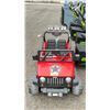Image 2 : RED PLASTIC JEEP RUBICON CHILDRENS RIDE ON *WORKING CONDITION UNKNOWN/NO CHARGER/MAY BE MISSING