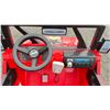 Image 3 : RED PLASTIC JEEP RUBICON CHILDRENS RIDE ON *WORKING CONDITION UNKNOWN/NO CHARGER/MAY BE MISSING