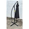 Image 1 : BLACK OUTDOOR PATIO UMBRELLA WITH STAND
