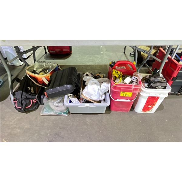 20 L JERRY CAN, HUSKY TOOL BAG, REGULATED 12V POWER SUPPLY & MORE