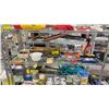 Image 1 : SHELF OF ASSORTED HAND TOOLS, TIRE CLEANER, TAPE & CAR WASH & WAX