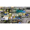 Image 1 : SHELF OF COVERALLS, TAPE, EAR PLUGS, P100 MASK FILTERS, NAILS, SCREWS & MORE