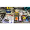 Image 2 : SHELF OF COVERALLS, TAPE, EAR PLUGS, P100 MASK FILTERS, NAILS, SCREWS & MORE
