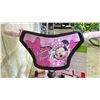 Image 3 : MINNIE MOUSE PINK SINGLE SPEED CHILDRENS BIKE WITH TRAINING WHEELS *FRONT TIRE FLAT*