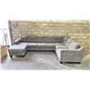 Image 1 : GREY SECTIONAL - APPROX. 132"W X 87"D X 30"H