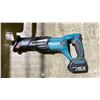 Image 3 : MAKITA CORDLESS SAWZALL, ANGLE GRINDER, BATTERY CHARGER, ASSORTED BATTERIES & PACK OF MILWAUKEE