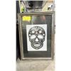 Image 1 : FRAMED CANDY SKULL PRINT