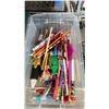 Image 3 : FOUR BINS OF ASSORTED PENS + MARKERS & A SCIENTIFIC CALCULATOR