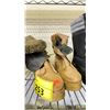 Image 3 : THROW BLANKETS & FOUR PAIRS OF BOOTS