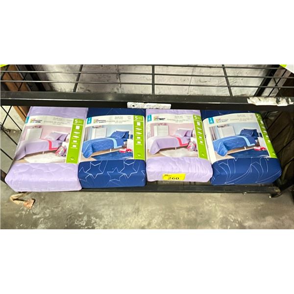 MAINSTAYS KIDS BLUE & PURPLE QUILT SETS