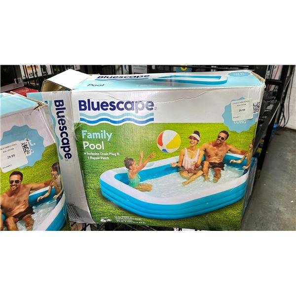 THREE BLUESCAPE 10' FAMILY POOLS