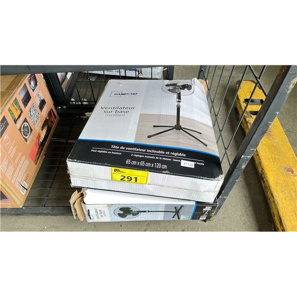 TWO MAINSTAYS OSCILLATING FANS
