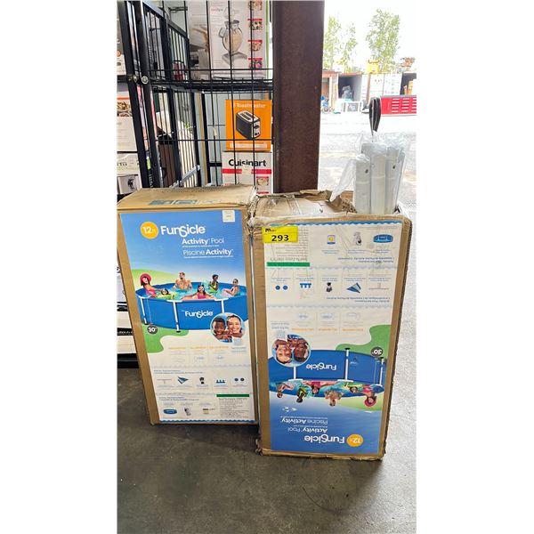 TWO FUNSICLE 12' ACTIVITY POOLS