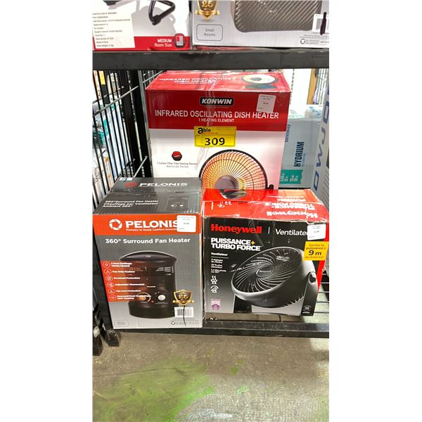 TWO HEATERS & A FAN