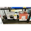 Image 1 : SHELF OF SMALL APPLIANCES - AIR FRYER, COFFEE MAKER, DEEP FRYER & HEATER + FAN