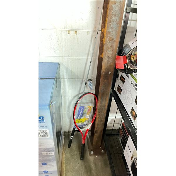 FISHING ROD & TENNIS RACKET