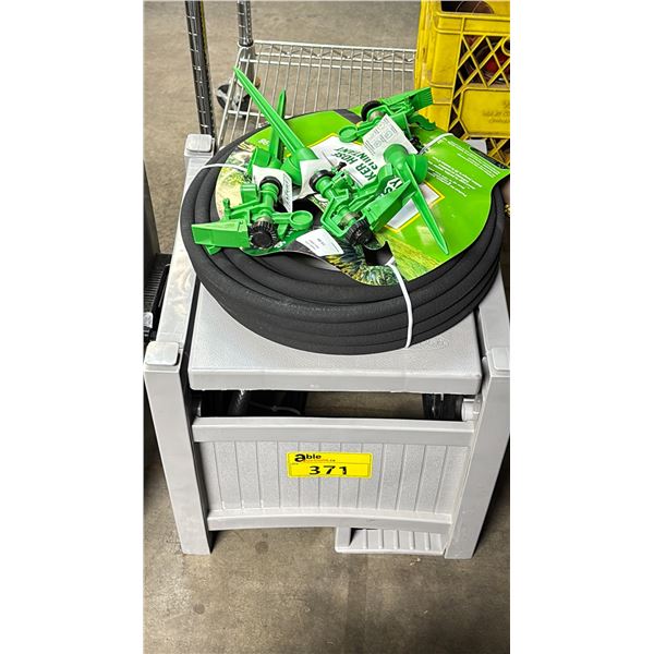 SUNCAST 100' HOSE HIDEAWAY & 50' GARDEN HOSE