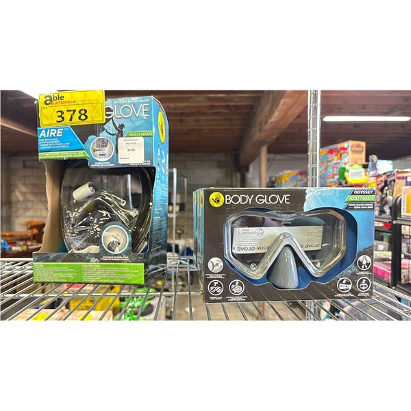 BODY GLOVE SNORKELING MASK & GOGGLES