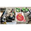 Image 2 : ANGLE GRINDER WITH ASSORTED GRINDING DISCS, 10" FINE CUT OFF SAW BLADE, PROPANE BOTTLES & MORE