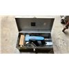 Image 2 : PORTER CABLE ELECTRIC PLATE JOINER & PLASTIC TOOL BOX OF SCREWDRIVER TIPS & MORE