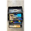Image 3 : PORTER CABLE ELECTRIC PLATE JOINER & PLASTIC TOOL BOX OF SCREWDRIVER TIPS & MORE