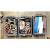 Image 2 : SHELF OF CLAMPS, ASSORTED SANDPAPER, GRINDING DISCS & MORE