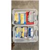 Image 2 : SHELF OF SMALL PARTS ORGANIZERS WITH CONTENTS, COTTER PIN ASSORTMENTS, INTERNAL SNAP RING KIT &