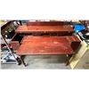 Image 2 : DARK WOODEN WRITING DESK - APPROX. 44"W X 22"D X 32 1/2"H