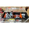 Image 2 : DREMEL IN A HARD TRANSPORT CASE, HEAT GUN & HOSE CLAMPS IN A PLASTIC TOOL BOX
