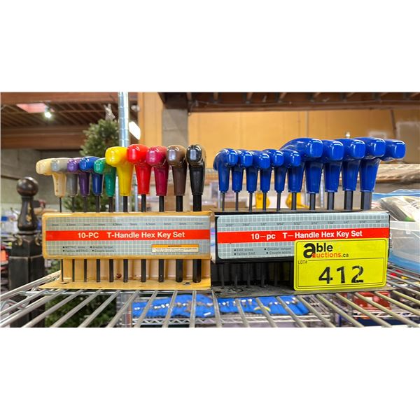 T HANDLE HEX KEY SETS