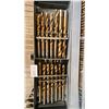 Image 3 : DRILL BITS IN A METAL TRANSPORT CASE *NOT A COMPLETE SET*
