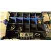 Image 2 : SHELF OF SMALL PARTS ORGANIZERS FILLED WITH ASSORTED HARDWARE
