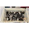 Image 3 : SHELF OF SMALL PARTS ORGANIZERS FILLED WITH ASSORTED HARDWARE
