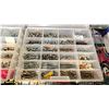 Image 6 : SHELF OF SMALL PARTS ORGANIZERS FILLED WITH ASSORTED HARDWARE