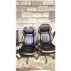 Image 2 : 5 BLACK OFFICE CHAIRS