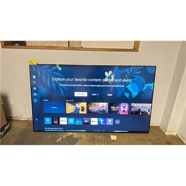 SAMSUNG 75" TELEVISION WITH REMOTE *DEAD PIXEL LINES/NO STAND*