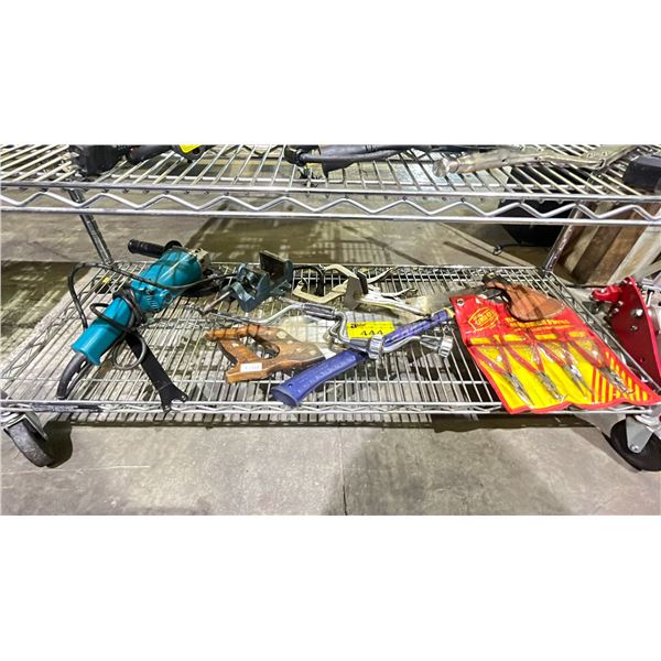 CLAMPS, SMALL VICE, AXE, SAW & MORE