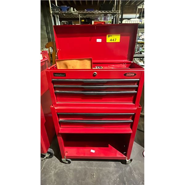 INTERNATIONAL MOBILE TOOL CABINET WITH CONTENTS