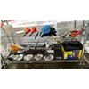 Image 1 : HELLA 530 DRIVING LAMPS & ASSORTED VEHICLE ITEMS