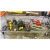 Image 1 : SHELF OF ASSORTED ELECTRIC SANDERS & SANDPAPER