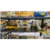 Image 1 : DEWALT ELECTRIC ANGLE GRINDER, RYOBI VARIABLE SPEED PLUNGE ROUTER, DELTA SHOP MASTER & COLEMAN