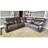 Image 1 : LARGE BROWN RECLINING SECTIONAL *WORKING CONDITION UNKNOWN*