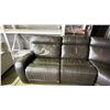 Image 2 : LARGE BROWN RECLINING SECTIONAL *WORKING CONDITION UNKNOWN*