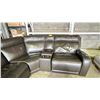 Image 3 : LARGE BROWN RECLINING SECTIONAL *WORKING CONDITION UNKNOWN*