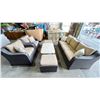 Image 1 : 6 PIECE RATTAN PATIO SET